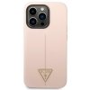 Guess GUHCP14XSLTGP iPhone 14 Pro Max 6,7 różowy/pink hardcase Silicone Triangle